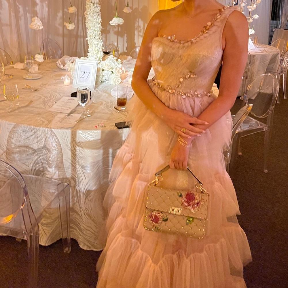 Blush Pink Tulle Gown - Picture 5 of 5